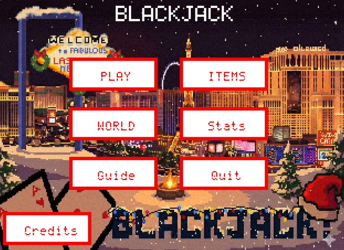 Christmas Blackjack C++